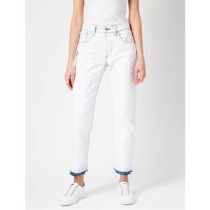 Rag Bone Desert White Rosa Mid-Rise‎ Boyfriend Jean Womens Size 26